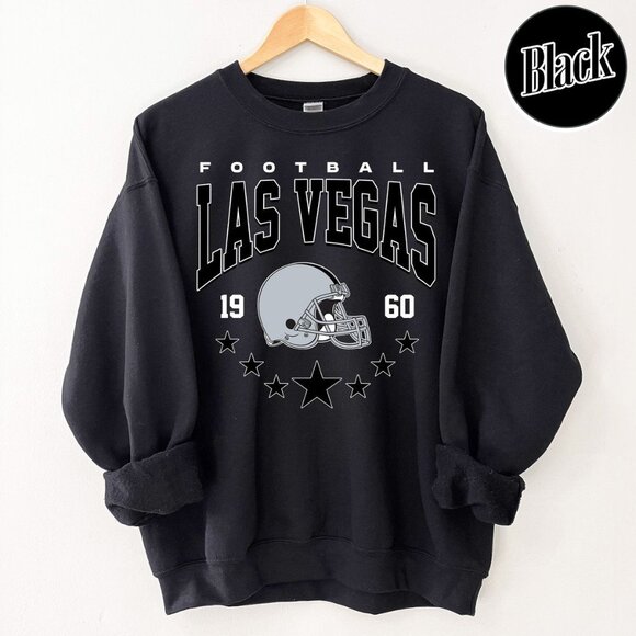 Las Vegas Football Vintage Style Crewneck Sweatshirt For Fan 91 - Picture 1 of 5